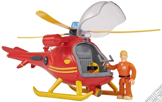Sam Il Pompiere - Sam Elicottero Wallaby Con Personaggio gioco di Gig