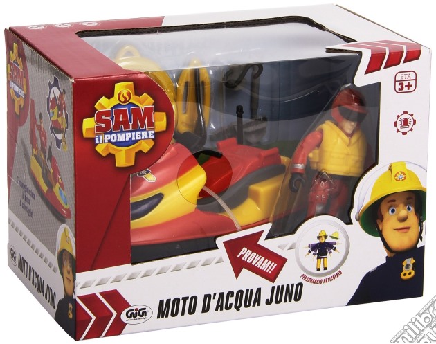 Sam Il Pompiere - Sam Moto D'acqua Juno Con Personaggio gioco di Gig