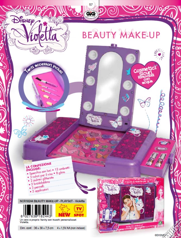 Violetta - Playset Beauty Make-Up gioco di Gig