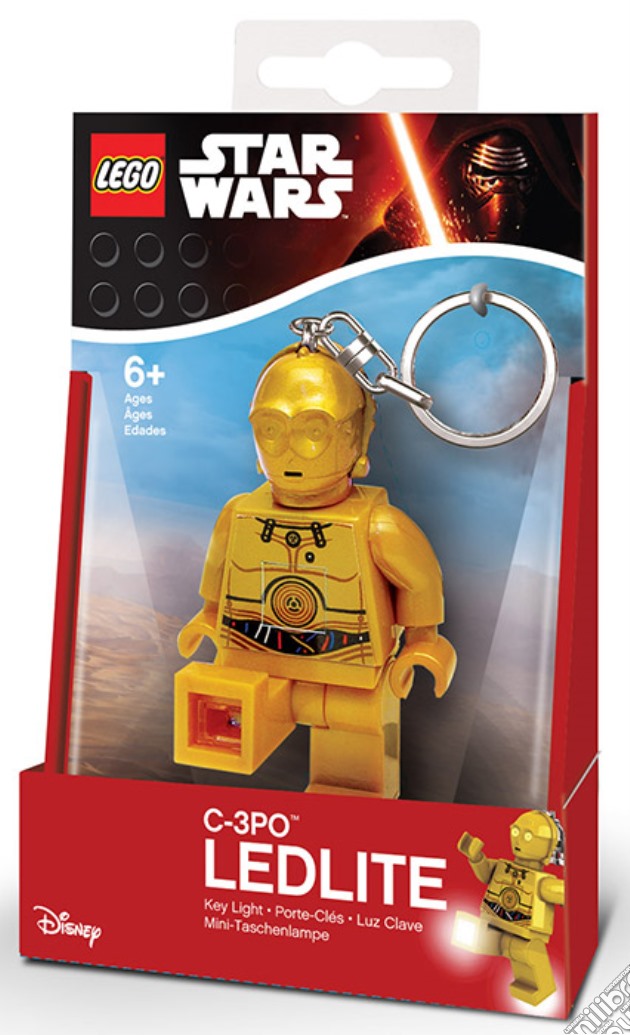 Portachiavi con luce Lego C3PO gioco di GAF