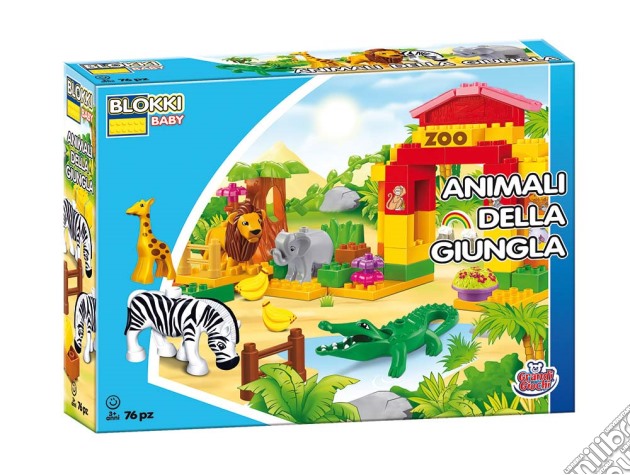 Blokki Baby - Set Costruzioni Zoo 76 Pz gioco di Grandi Giochi
