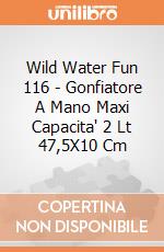 Wild Water Fun 116 - Gonfiatore A Mano Maxi Capacita' 2 Lt 47,5X10 Cm gioco di Wild Beach Art