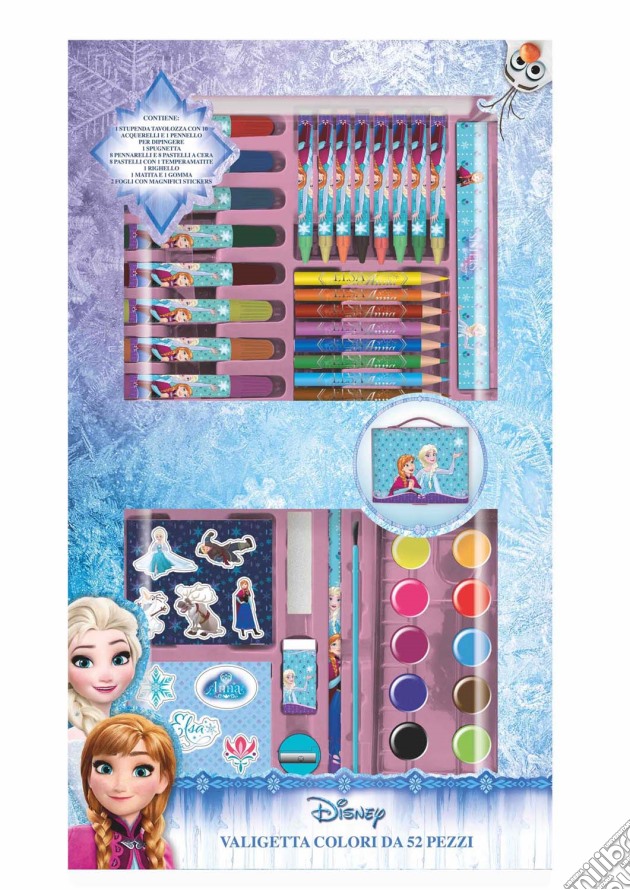 Frozen - Valigetta Colori 54 Pz gioco di Joko