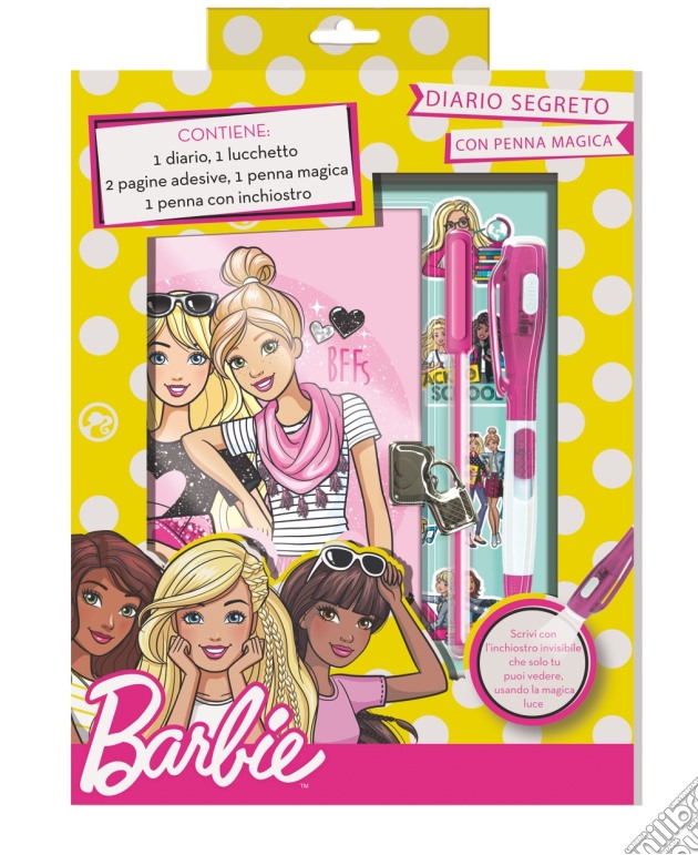 Mc Br0422 - Barbie - Diario Con Penna + Penna Magica gioco di MC