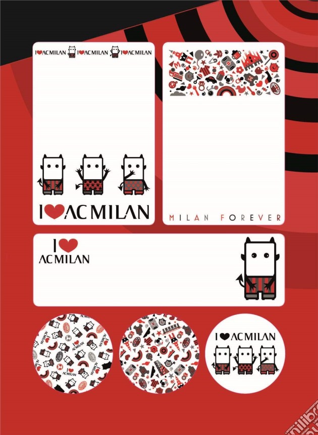 Imagicom Labmil02 - Ac Milan Sticky Labels Graphic gioco