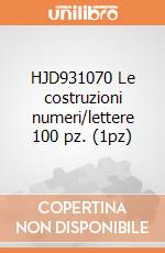 HJD931070 Le costruzioni numeri/lettere 100 pz. (1pz) giochi
