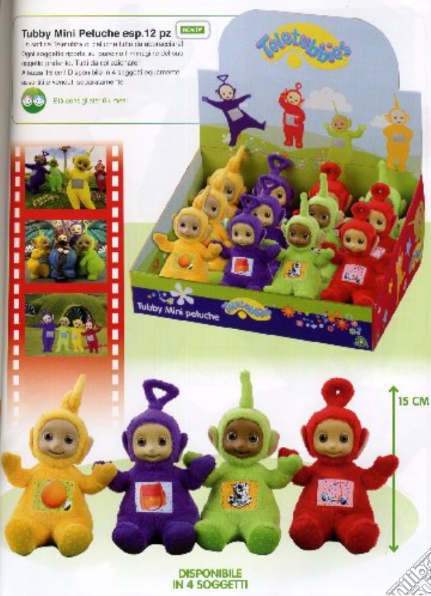 Teletubbies - Tubby Mini Peluche 15 Cm gioco di Andrew Davenport, David Hiller