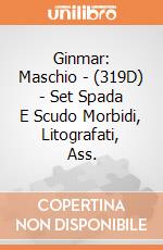 Ginmar: Maschio - (319D) - Set Spada E Scudo Morbidi, Litografati, Ass. gioco