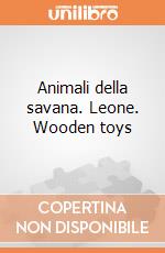 Animali della savana. Leone. Wooden toys gioco