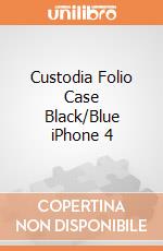 Custodia Folio Case Black/Blue iPhone 4 giochi
