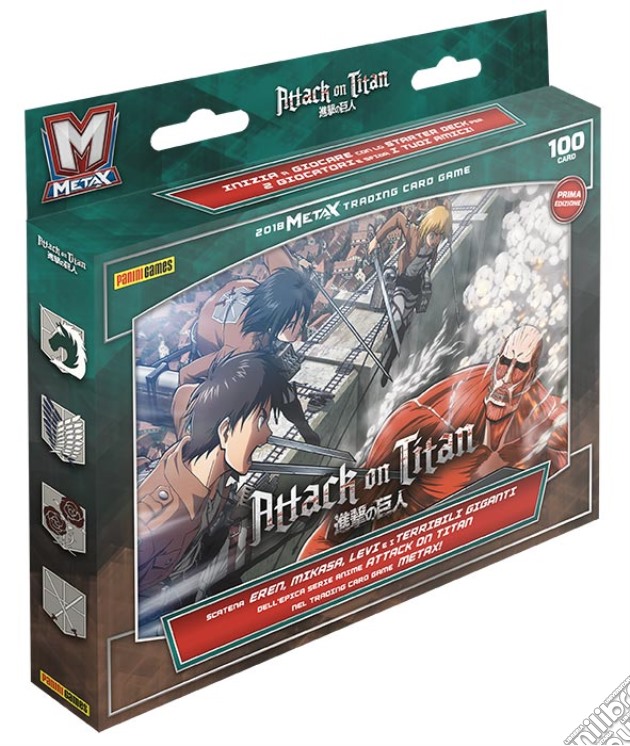 Attack On Titan: Trading Card Game Starter Deck 100 Carte gioco di CAR