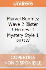 Marvel Boomez Wave 2 Blister 3 Heroes+1 Mystery Style 1 GLOW gioco di FIGU