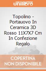 Topolino - Portauovo In Ceramica 3D Rosso 11X7X7 Cm In Confezione Regalo gioco di Joy Toy