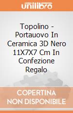 Topolino - Portauovo In Ceramica 3D Nero 11X7X7 Cm In Confezione Regalo gioco di Joy Toy