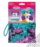 Vampirina - Set Con 6 Elastici, 2 Pinze Per Capelli Con Fiocchi E Borsettina Con Pailettes Magiche Su Backercard 14,5X2X21 Cm gioco di Joy Toy
