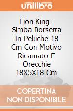 Lion King - Simba Borsetta In Peluche 18 Cm Con Motivo Ricamato E Orecchie 18X5X18 Cm gioco di Joy Toy