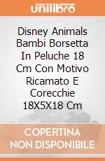Disney Animals Bambi Borsetta In Peluche 18 Cm Con Motivo Ricamato E Corecchie 18X5X18 Cm gioco di Joy Toy