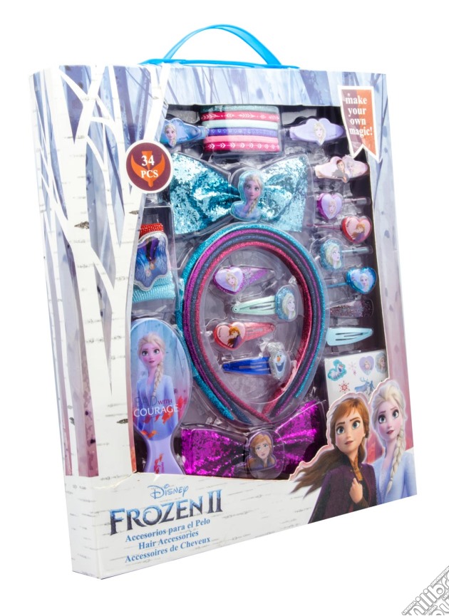 Disney Frozen Ii Set Da 34 Accessori Per Capelli E Gioielli 29X34,2X3 Cm gioco