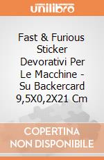 Fast & Furious Sticker Devorativi Per Le Macchine - Su Backercard 9,5X0,2X21 Cm gioco di Joy Toy