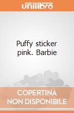 Puffy sticker pink. Barbie