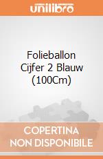 Folieballon Cijfer 2 Blauw (100Cm) gioco di Witbaard