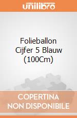 Folieballon Cijfer 5 Blauw (100Cm) gioco di Witbaard