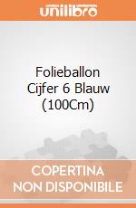 Folieballon Cijfer 6 Blauw (100Cm) gioco di Witbaard