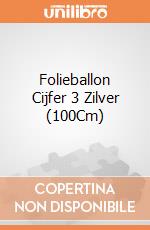 Folieballon Cijfer 3 Zilver (100Cm) gioco di Witbaard