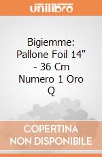 Bigiemme: Pallone Foil 14" - 36 Cm Numero 1 Oro Q giochi