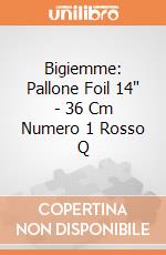 Bigiemme: Pallone Foil 14" - 36 Cm Numero 1 Rosso Q giochi