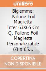 Bigiemme: Pallone Foil Maglietta Inter 63X65 Cm Q. Pallone Foil Maglietta Personalizzabile 63 X 65 Cm Inter giochi