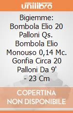 Bigiemme: Bombola Elio 20 Palloni Qs. Bombola Elio Monouso 0,14 Mc. Gonfia Circa 20 Palloni Da 9' - 23 Cm giochi