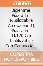 Bigiemme: Piaata Foil Riutilizzabile Arcobaleno Q. Piaata Foil H.120 Cm Riutilizzabile Con Cannuccia Carta Arcobaleno giochi