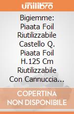 Bigiemme: Piaata Foil Riutilizzabile Castello Q. Piaata Foil H.125 Cm Riutilizzabile Con Cannuccia Carta Castello giochi