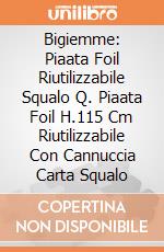 Bigiemme: Piaata Foil Riutilizzabile Squalo Q. Piaata Foil H.115 Cm Riutilizzabile Con Cannuccia Carta Squalo giochi