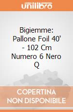 Bigiemme: Pallone Foil 40' - 102 Cm Numero 6 Nero Q giochi