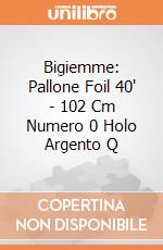 Bigiemme: Pallone Foil 40' - 102 Cm Numero 0 Holo Argento Q giochi