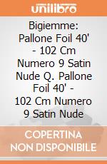 Bigiemme: Pallone Foil 40' - 102 Cm Numero 9 Satin Nude Q. Pallone Foil 40' - 102 Cm Numero 9 Satin Nude giochi