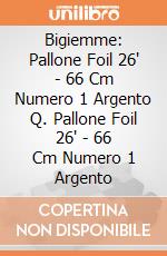Bigiemme: Pallone Foil 26' - 66 Cm Numero 1 Argento Q. Pallone Foil 26' - 66 Cm Numero 1 Argento giochi