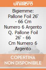 Bigiemme: Pallone Foil 26' - 66 Cm Numero 6 Argento Q. Pallone Foil 26' - 66 Cm Numero 6 Argento giochi