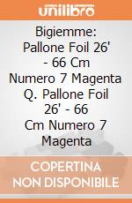 Bigiemme: Pallone Foil 26' - 66 Cm Numero 7 Magenta Q. Pallone Foil 26' - 66 Cm Numero 7 Magenta giochi