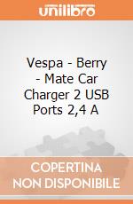 Vespa - Berry - Mate Car Charger 2 USB Ports 2,4 A gioco