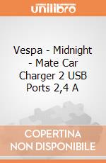 Vespa - Midnight - Mate Car Charger 2 USB Ports 2,4 A gioco