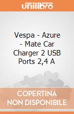 Vespa - Azure - Mate Car Charger 2 USB Ports 2,4 A gioco