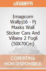 Imagicom Wallpj16 - Pj Masks Wall Sticker Cars And Villains 2 Fogli (50X70Cm) gioco di Imagicom