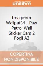 Imagicom Wallpat34 - Paw Patrol Wall Sticker Cars 2 Fogli A3 gioco di Imagicom