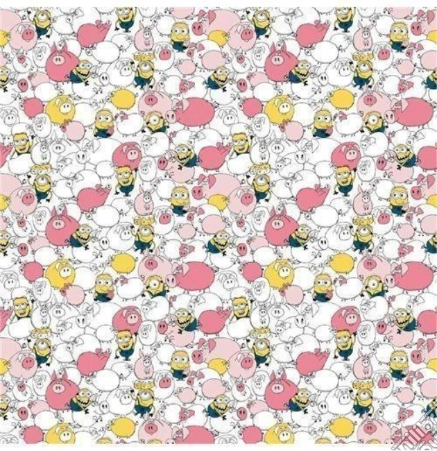 Minions: Imagicom - Wpapmin103 - Minions Pattern Piggy Minions Wall Stickers 100X254 gioco