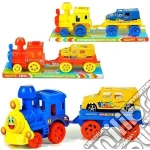 Ginmar: Mezzi - (129A) - Treno Friz.+ Vagone C/ Auto, Ass. In Cupola giochi