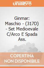 Ginmar: Maschio - (317D) - Set Medioevale C/Arco E  Spada Ass. gioco