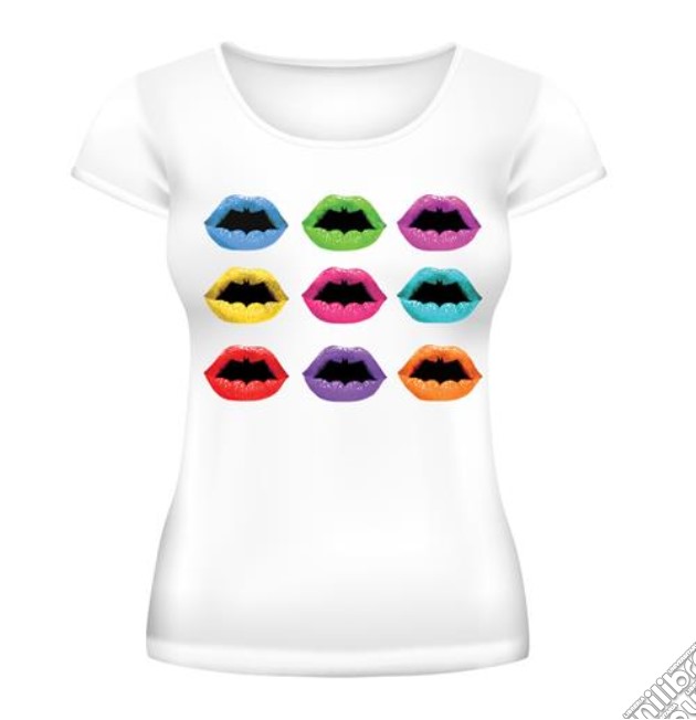 Batman - Lips (T-Shirt Donna Tg. M) gioco di 2BNerd